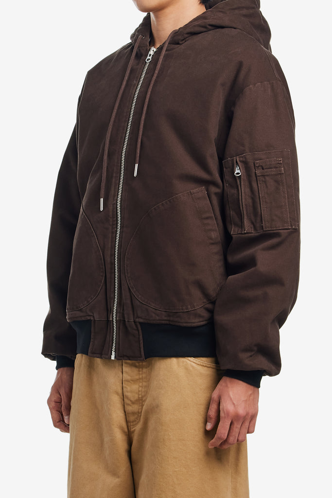 HOODED FLIGHT JACKET - WORKSOUT WORLDWIDE