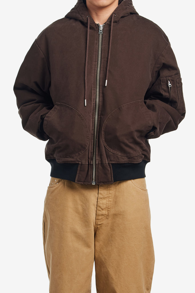 HOODED FLIGHT JACKET - WORKSOUT WORLDWIDE
