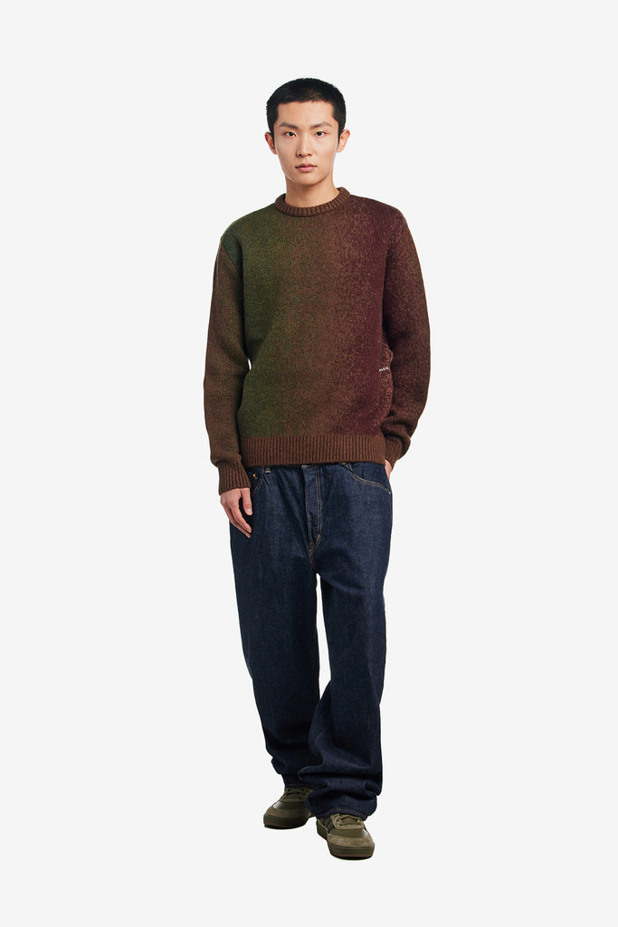 MOHAIR STRIPED KNITTED CREWNECK - WORKSOUT WORLDWIDE