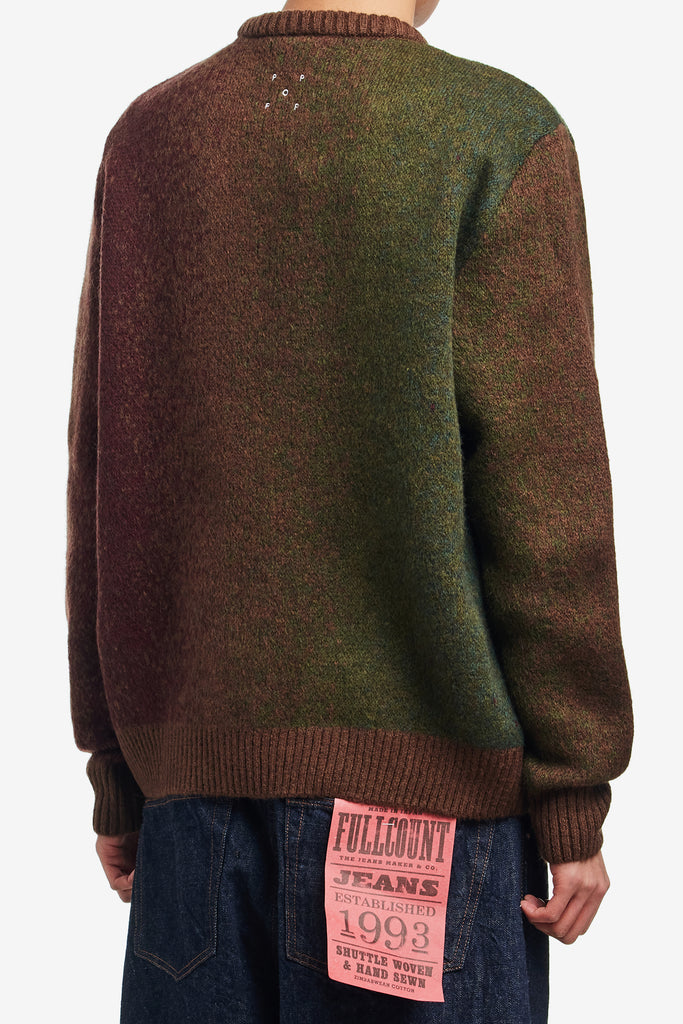 MOHAIR STRIPED KNITTED CREWNECK - WORKSOUT WORLDWIDE