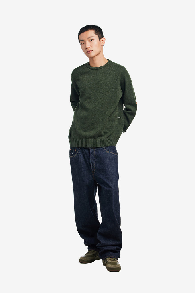 KNITTED ELBOW CREWNECK - WORKSOUT WORLDWIDE