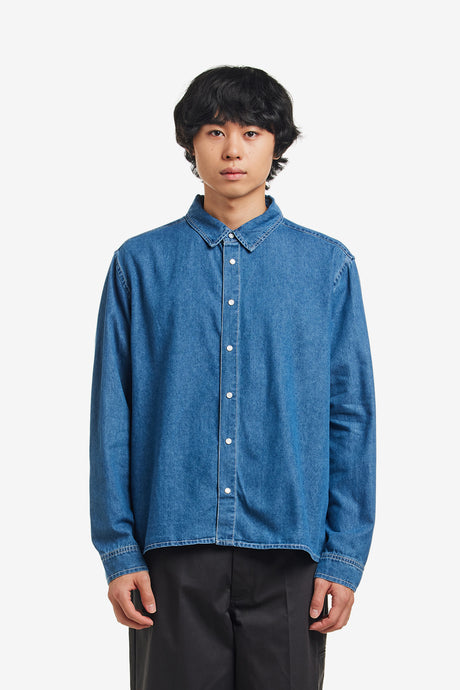 APPLIQUE LOGO DENIM SHIRT