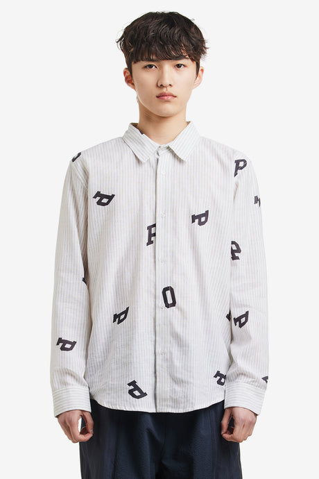 LETTERS STRIPED POP SHIRT