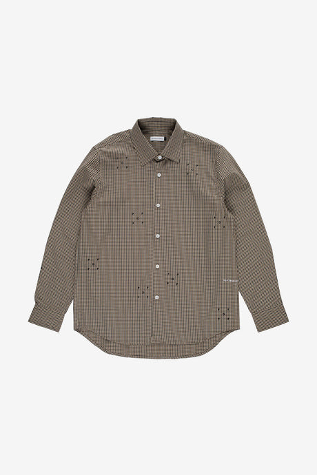 CHECKED ALLOVER LOGO SHIRT