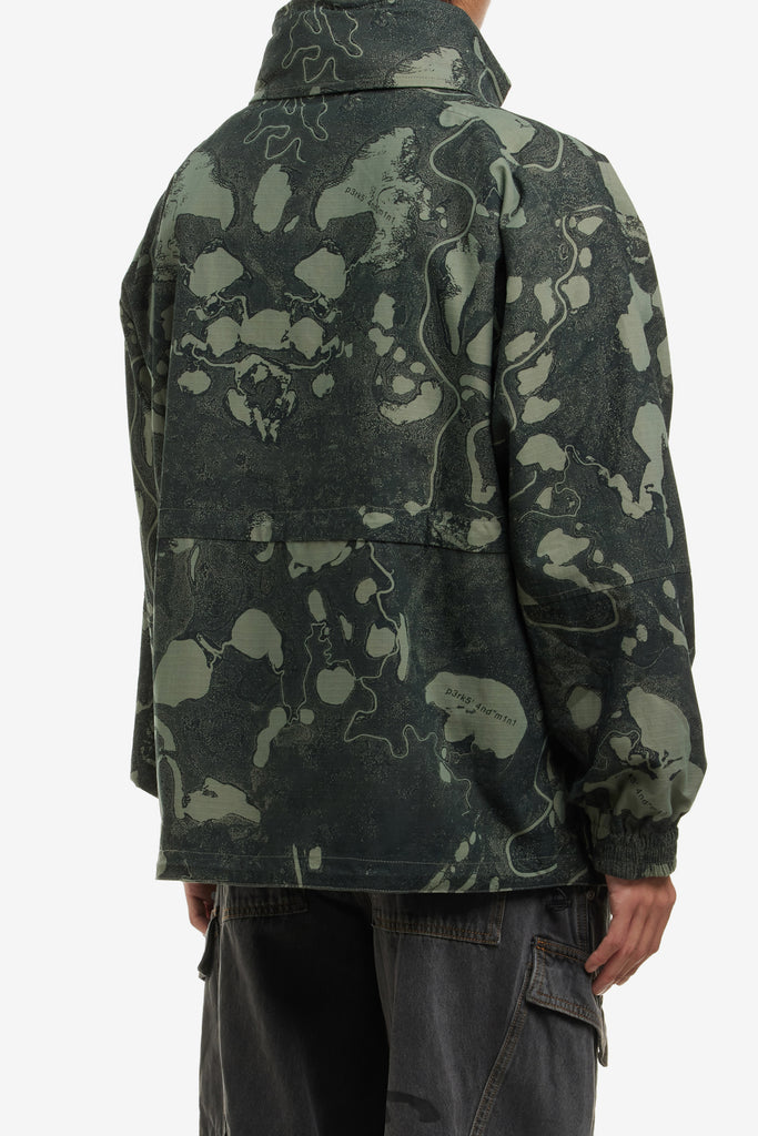 REVERSIBLE GEO MAPPING PARKA JACKET - WORKSOUT WORLDWIDE