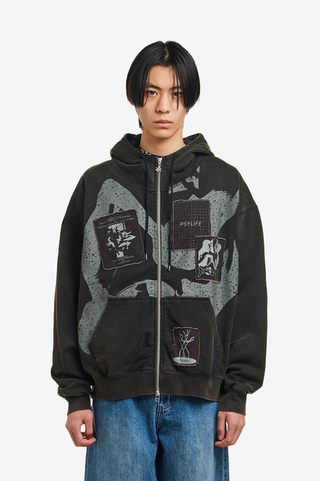 POST WORK ZIP THRU HOODED SWEAT