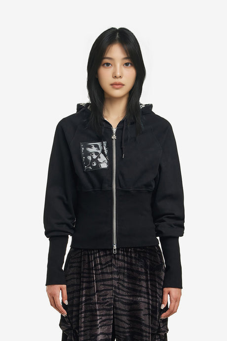 MESSAGE BOARD HOODED ZIP THRU