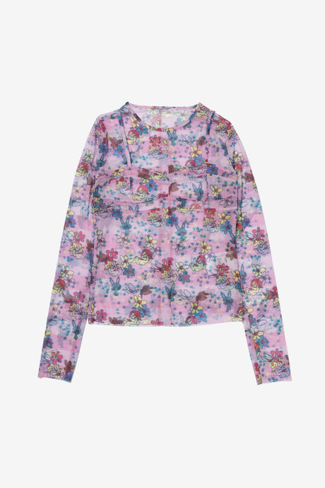 JUNO MESH HOLIDAY LS TOP