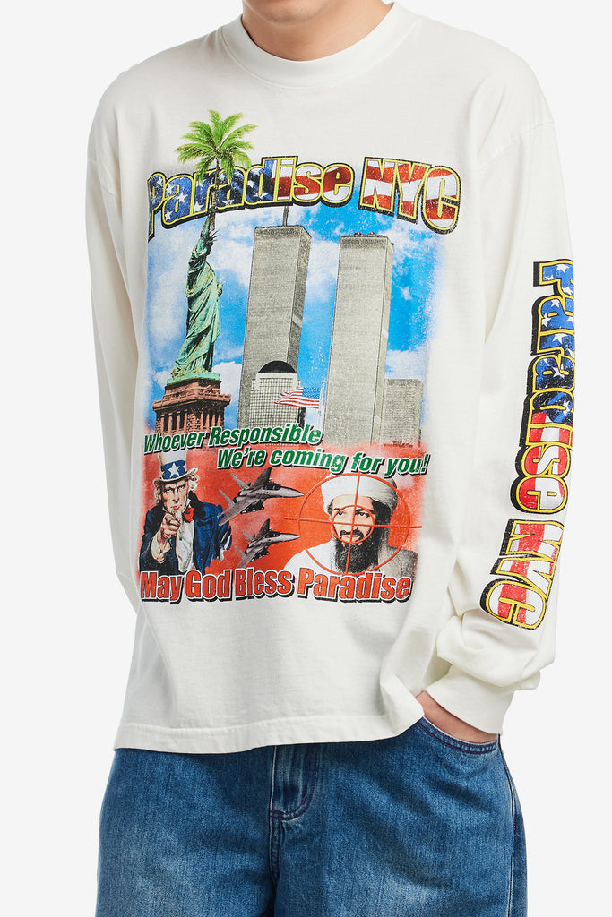 GOD BLESS PARADISE LS TEE - WORKSOUT WORLDWIDE