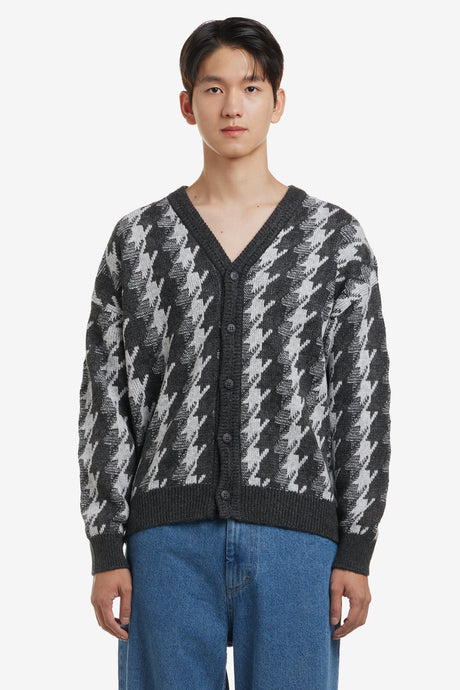 LOUIS CARDIGAN HOUNDSTOOTH