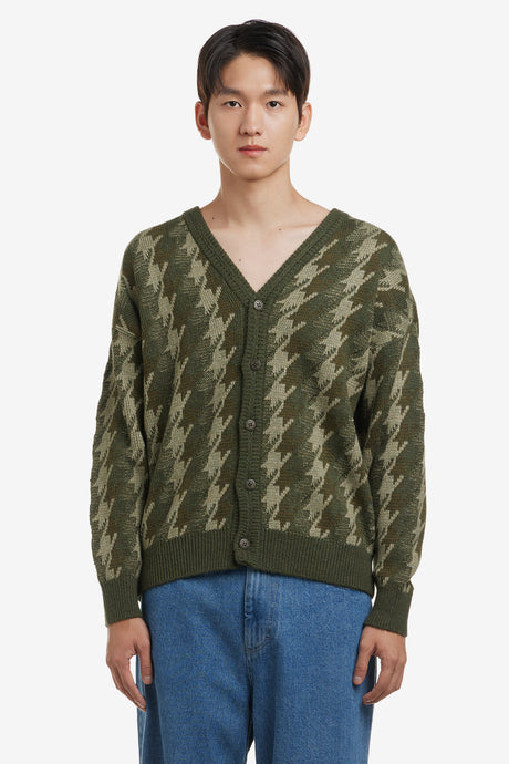 LOUIS CARDIGAN HOUNDSTOOTH