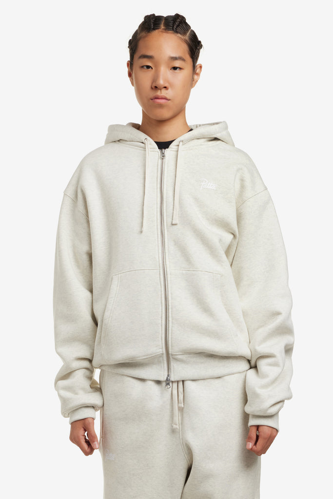 BASIC WAFFLE ZIP HOODED SWEATER - WORKSOUT WORLDWIDE