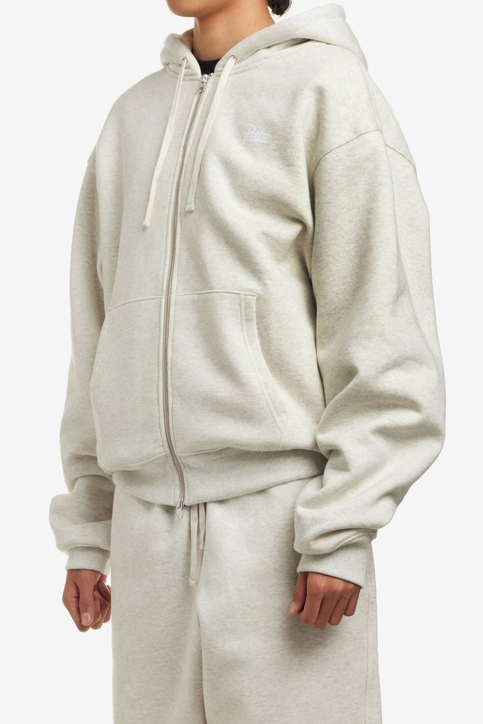 BASIC WAFFLE ZIP HOODED SWEATER - WORKSOUT WORLDWIDE