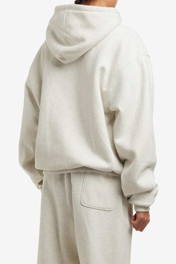 BASIC WAFFLE ZIP HOODED SWEATER - WORKSOUT WORLDWIDE