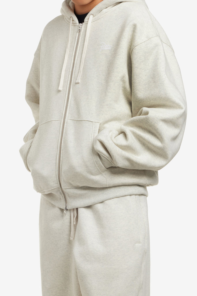 BASIC WAFFLE ZIP HOODED SWEATER - WORKSOUT WORLDWIDE