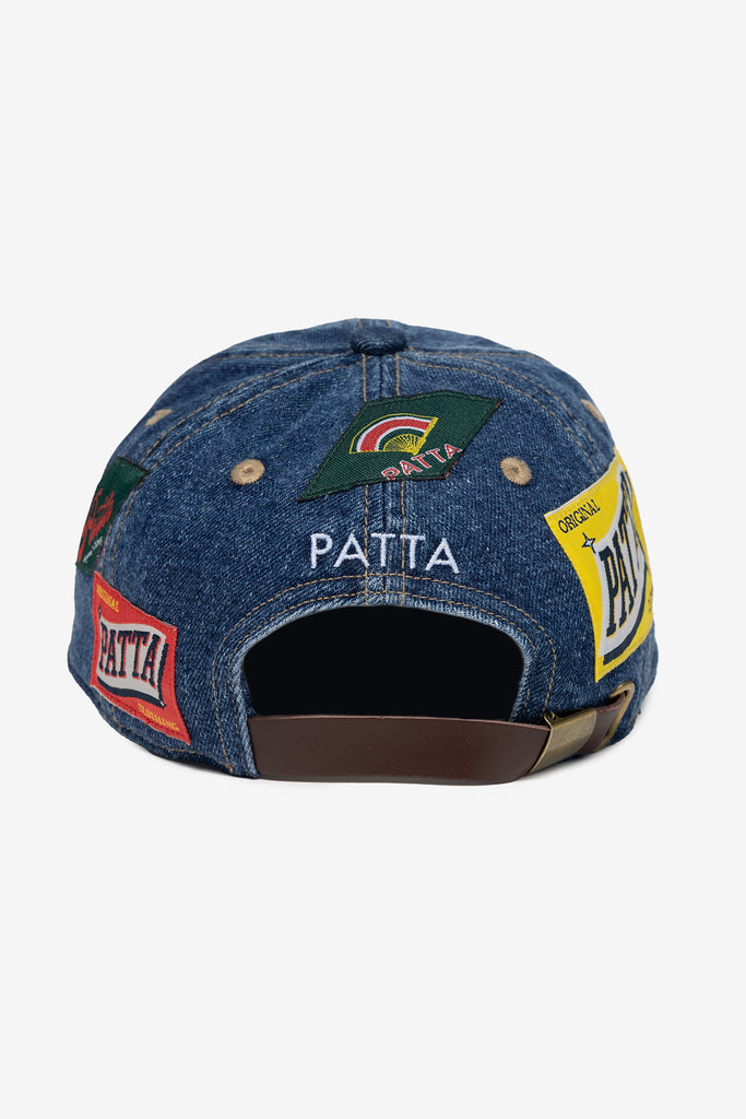WHOLE LOTTA LABELS DENIM CAP - WORKSOUT WORLDWIDE