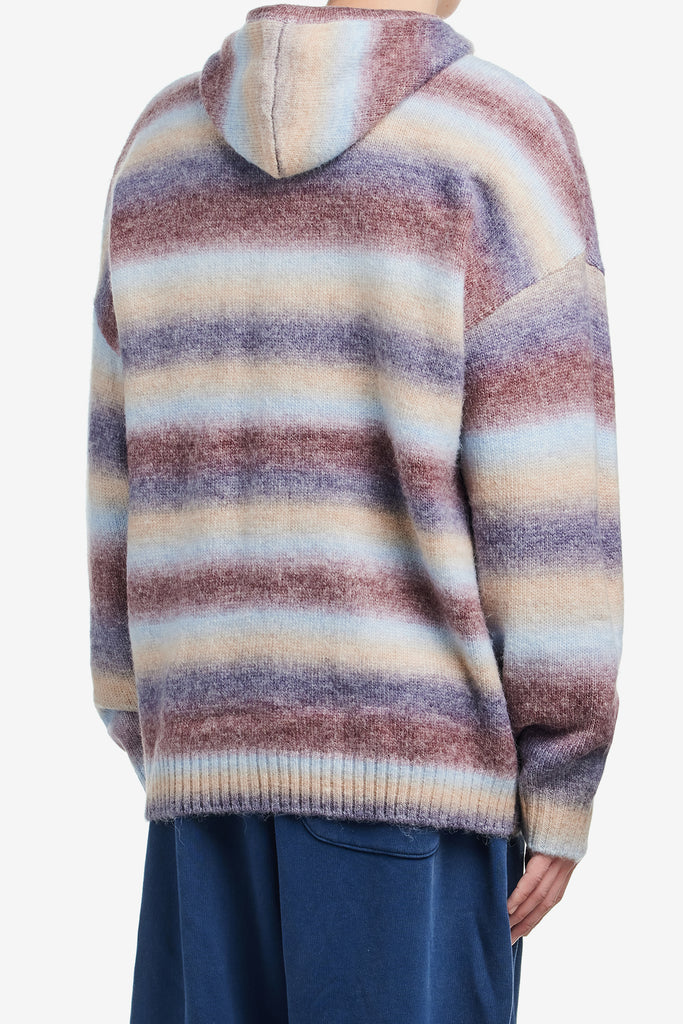 SPACE DYE KNITTED HOODED SWEATER - WORKSOUT WORLDWIDE