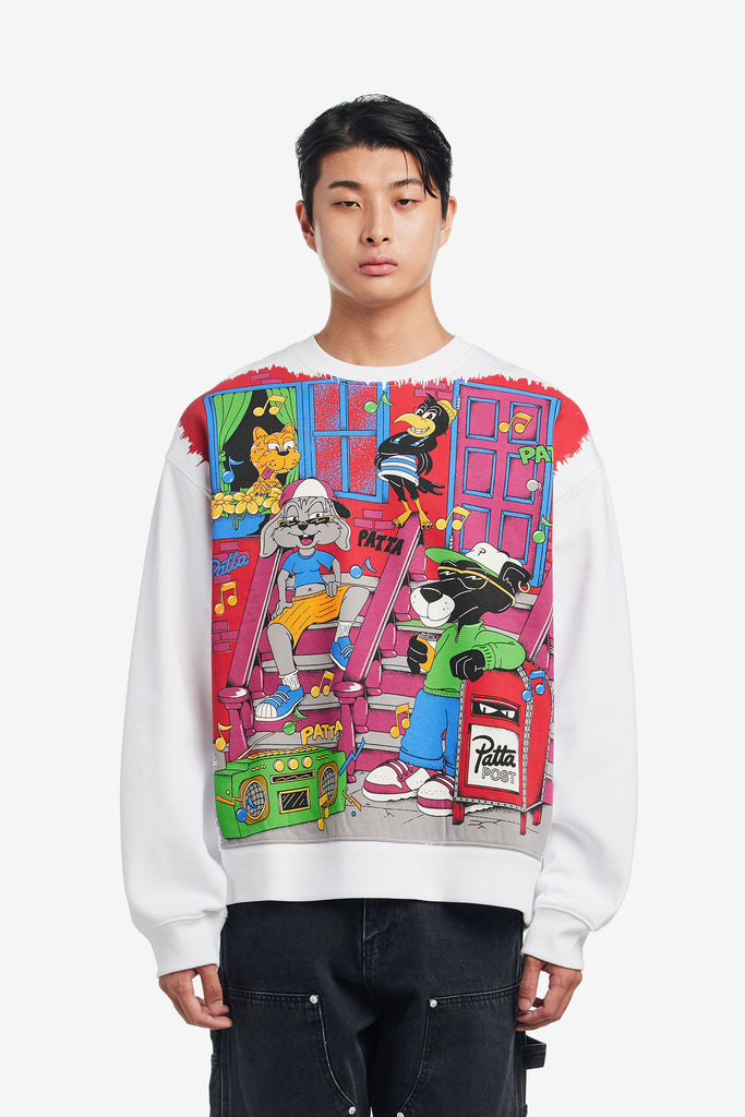 BLOCK PARTY CREWNECK SWEATER - WORKSOUT WORLDWIDE