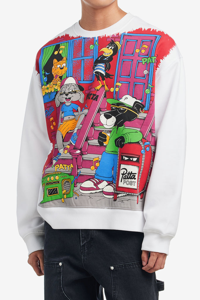 BLOCK PARTY CREWNECK SWEATER - WORKSOUT WORLDWIDE