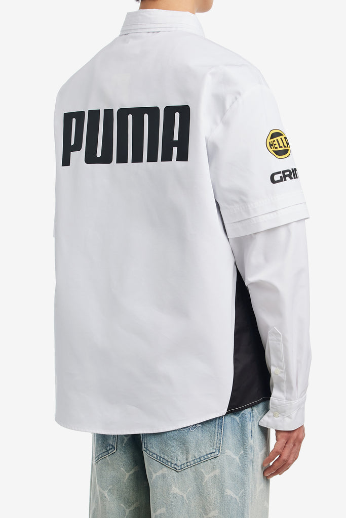 X A$AP ROCKY LAYERED PIT CREW BUTTON DOWN - WORKSOUT WORLDWIDE