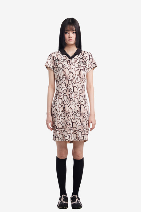 X A$AP ROCKY SNAKESKIN FUTBOL DRESS
