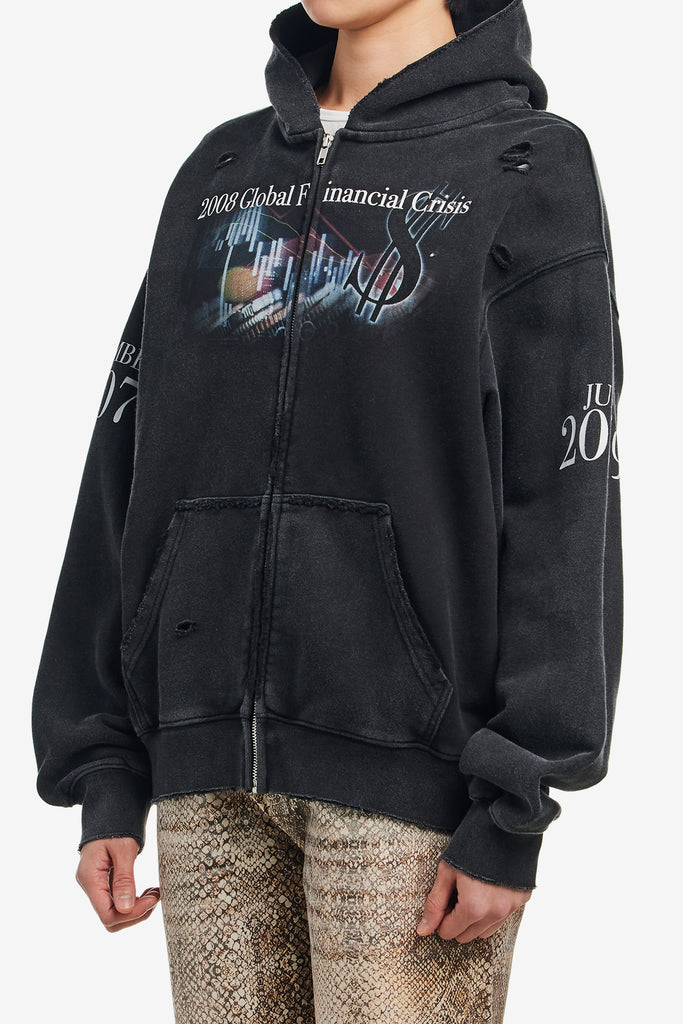 FINANCIAL CRISIS DESTROYED HOODIE - WORKSOUT WORLDWIDE