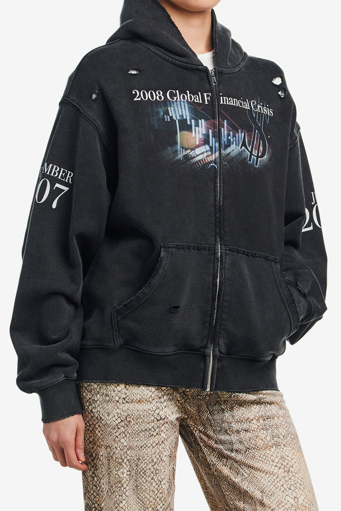 FINANCIAL CRISIS DESTROYED HOODIE - WORKSOUT WORLDWIDE