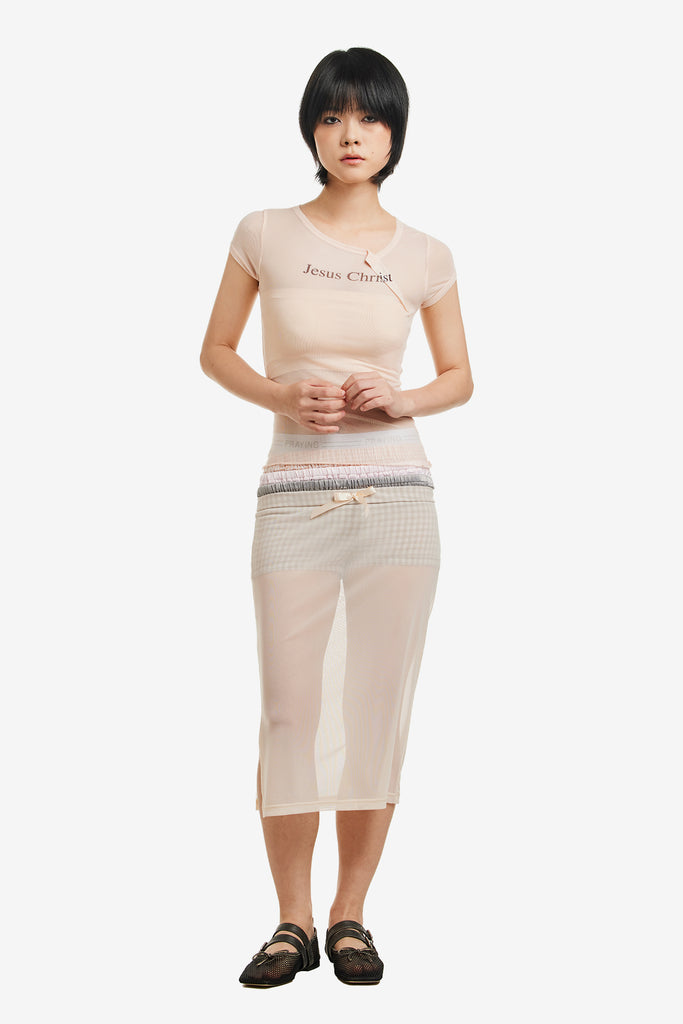 JESUS CHRIST FOLD SHEER TEE - WORKSOUT WORLDWIDE