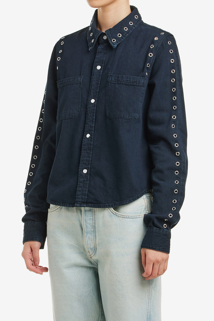 SLIM DENIM SHIRT - WORKSOUT WORLDWIDE