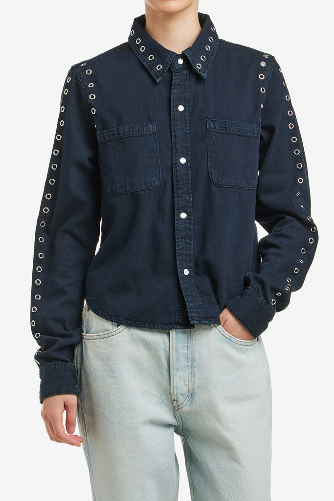 SLIM DENIM SHIRT - WORKSOUT WORLDWIDE