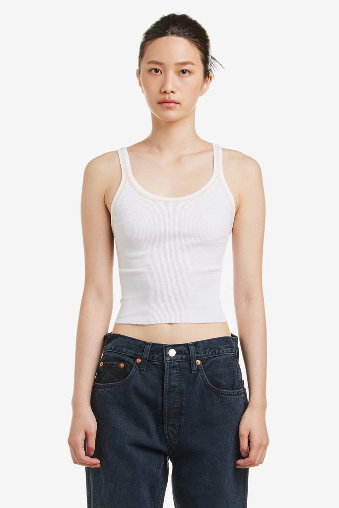 CROPPED RIBBED TANK - WORKSOUT WORLDWIDE