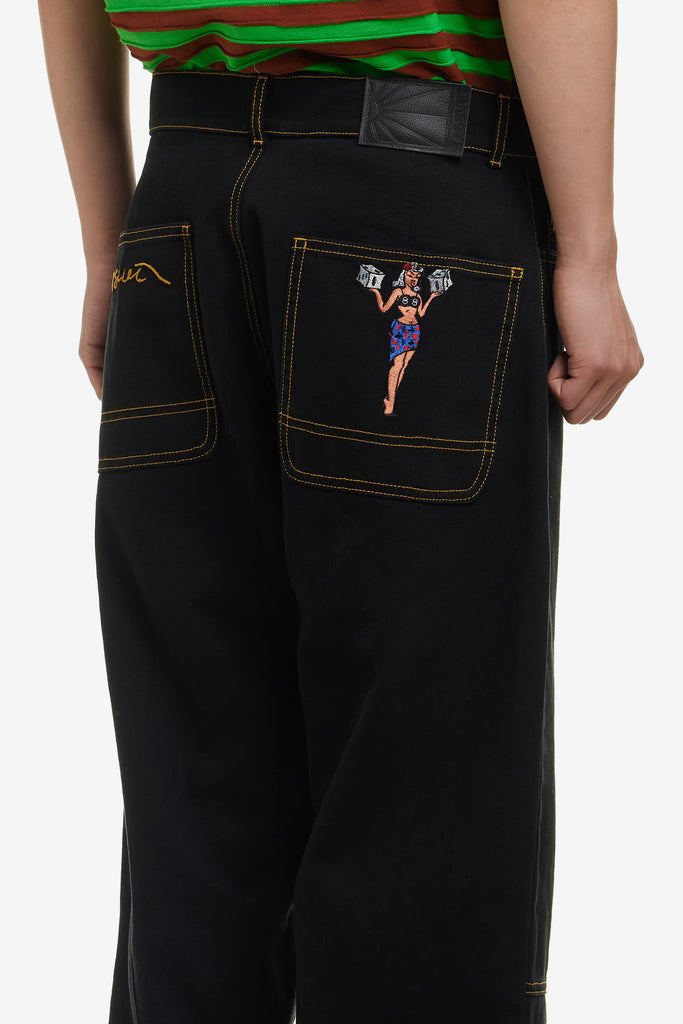 LADY LUCK BAGGY CANVAS TROUSERS - WORKSOUT WORLDWIDE