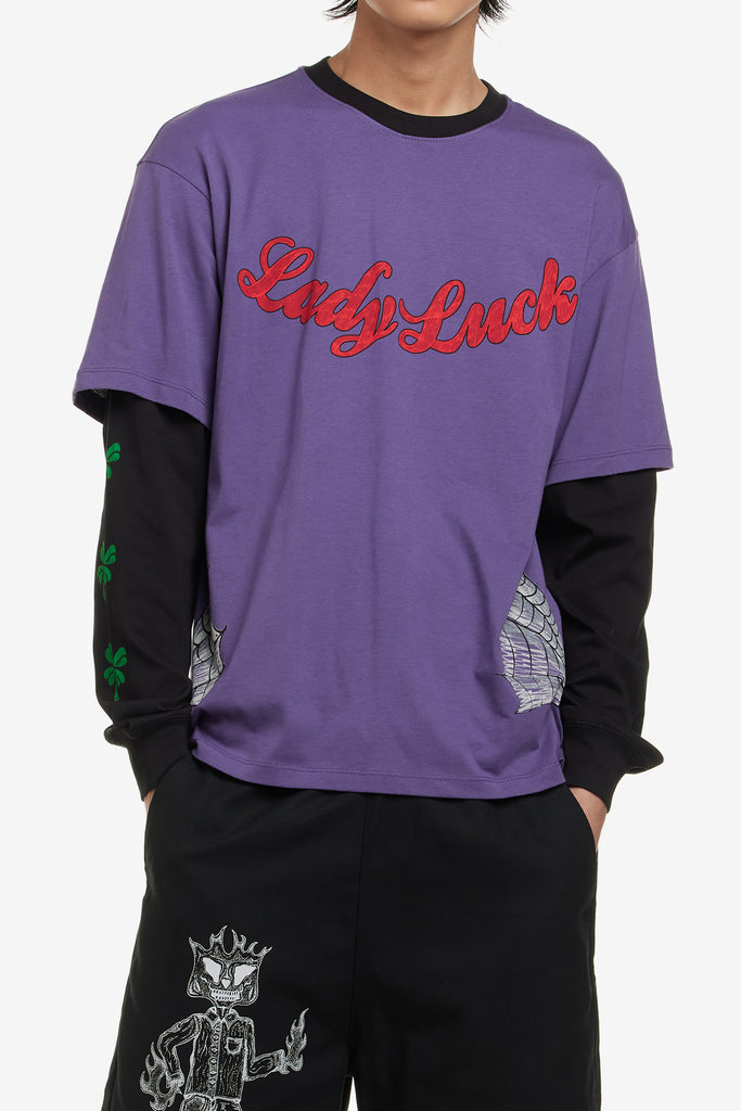 LADY LUCK LONG SLEEVE TEE SHIRT - WORKSOUT WORLDWIDE