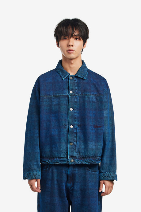 ALLOVER PRINTED DENIM JACKET