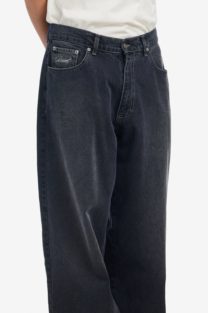 SPOT WASH BAGGY DENIM PANTS - WORKSOUT WORLDWIDE