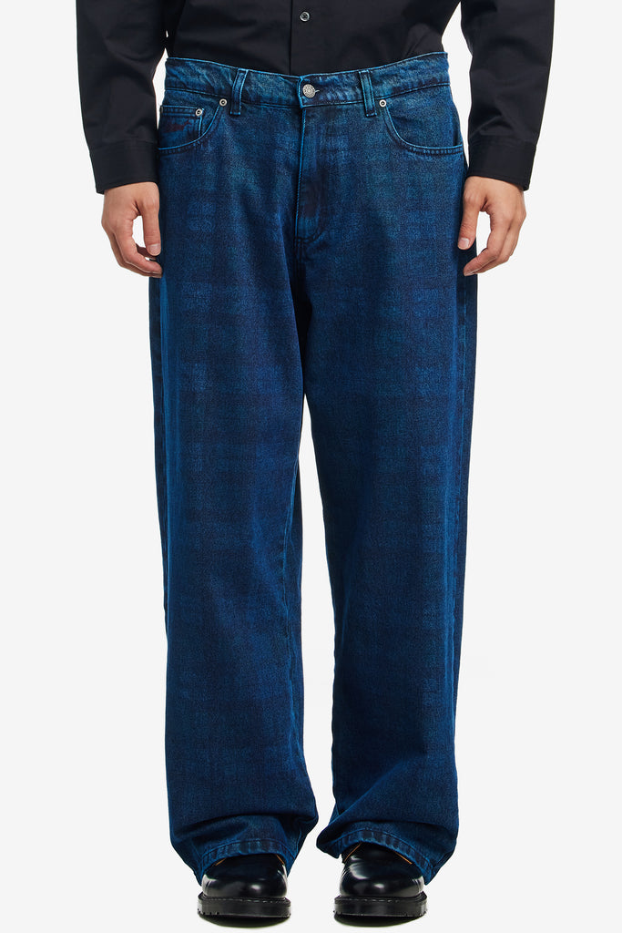 ALLOVER PRINT BAGGY DENIM PANTS - WORKSOUT WORLDWIDE