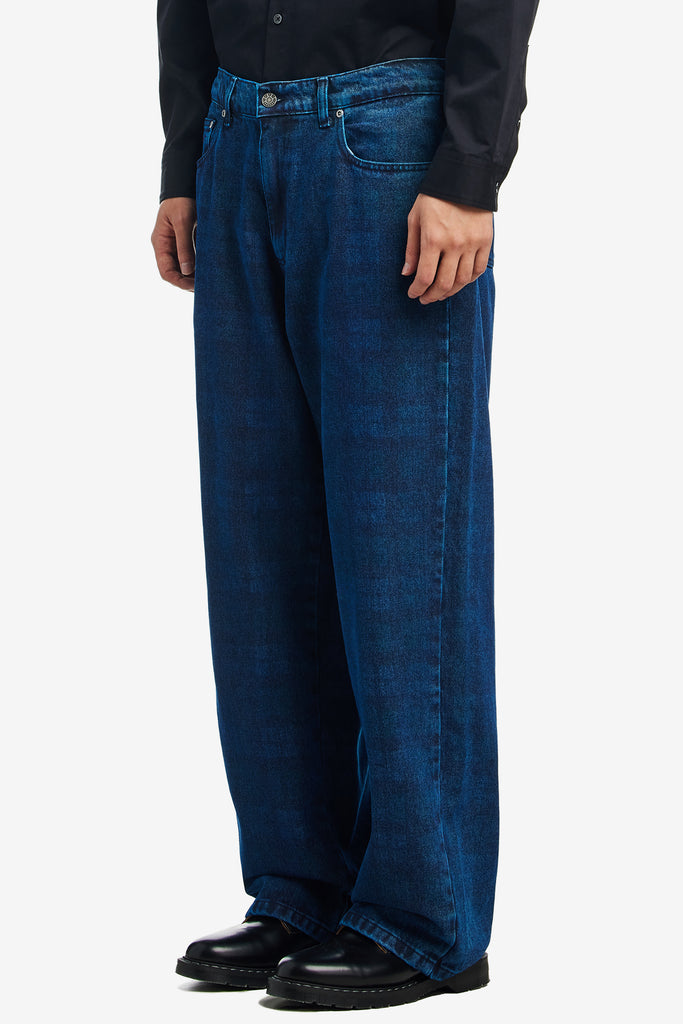 ALLOVER PRINT BAGGY DENIM PANTS - WORKSOUT WORLDWIDE