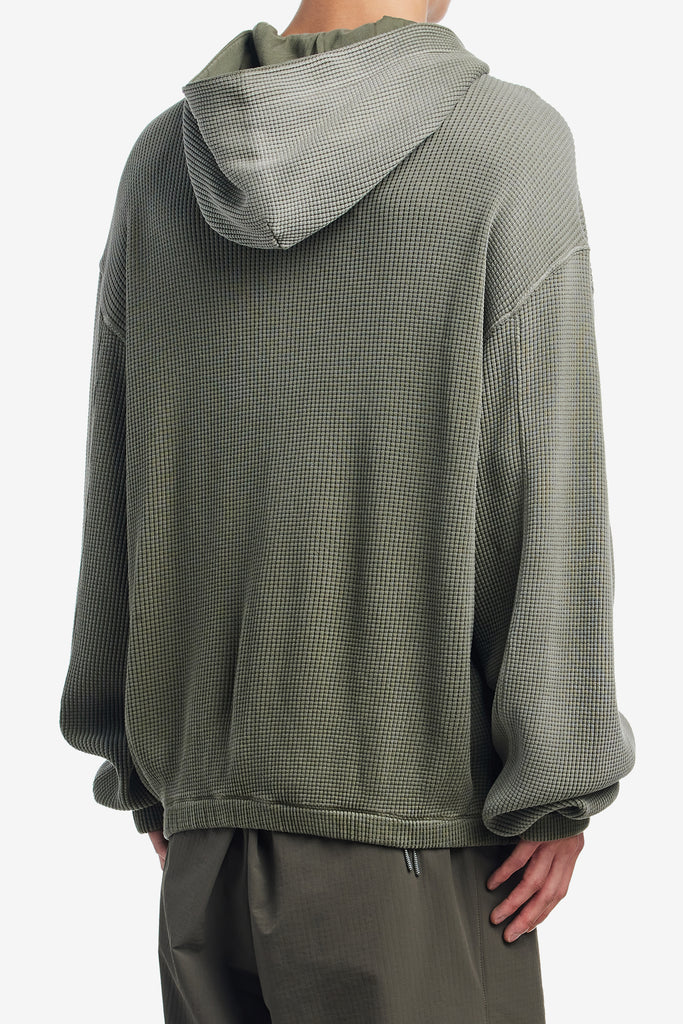 BEE SUN FADED WAFFLE ZIP UP HOODIE - WORKSOUT WORLDWIDE