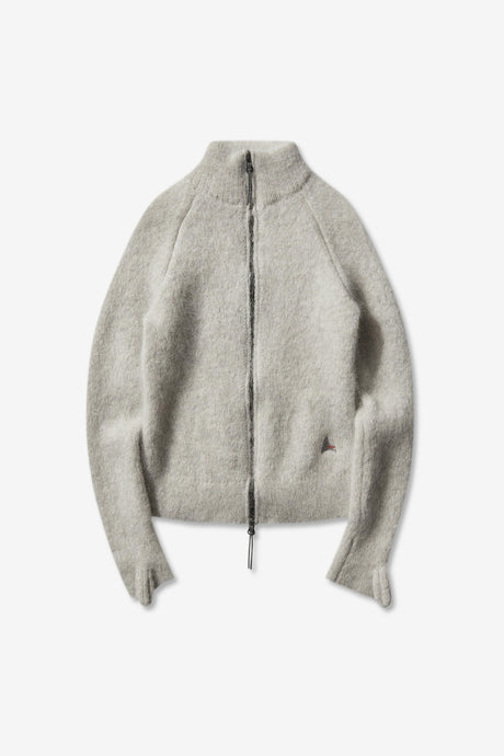 TASNA MOHAIR ZIP UP SWEATER