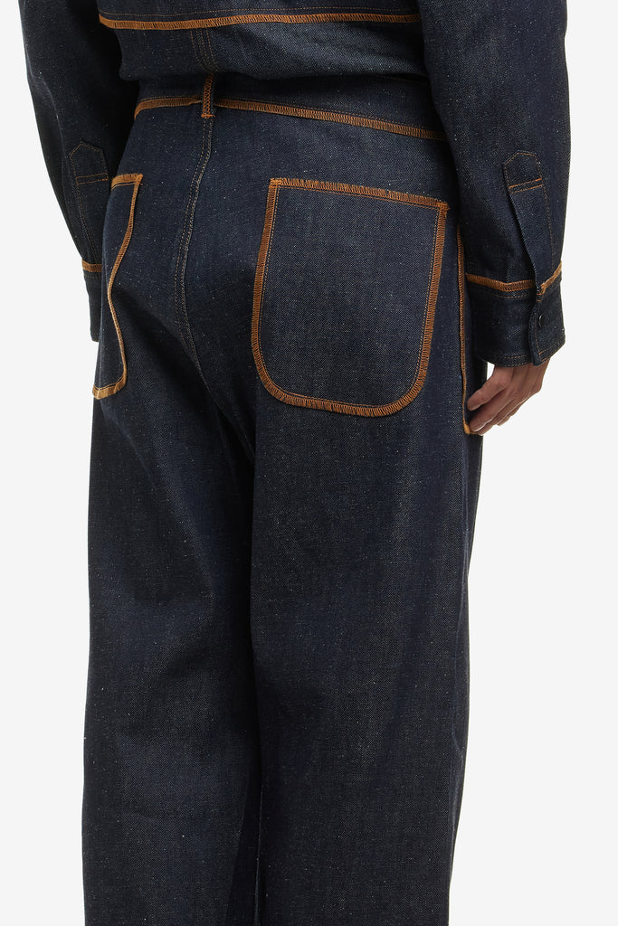 DENIM FLARE PANTS INSIDE OUT - WORKSOUT WORLDWIDE