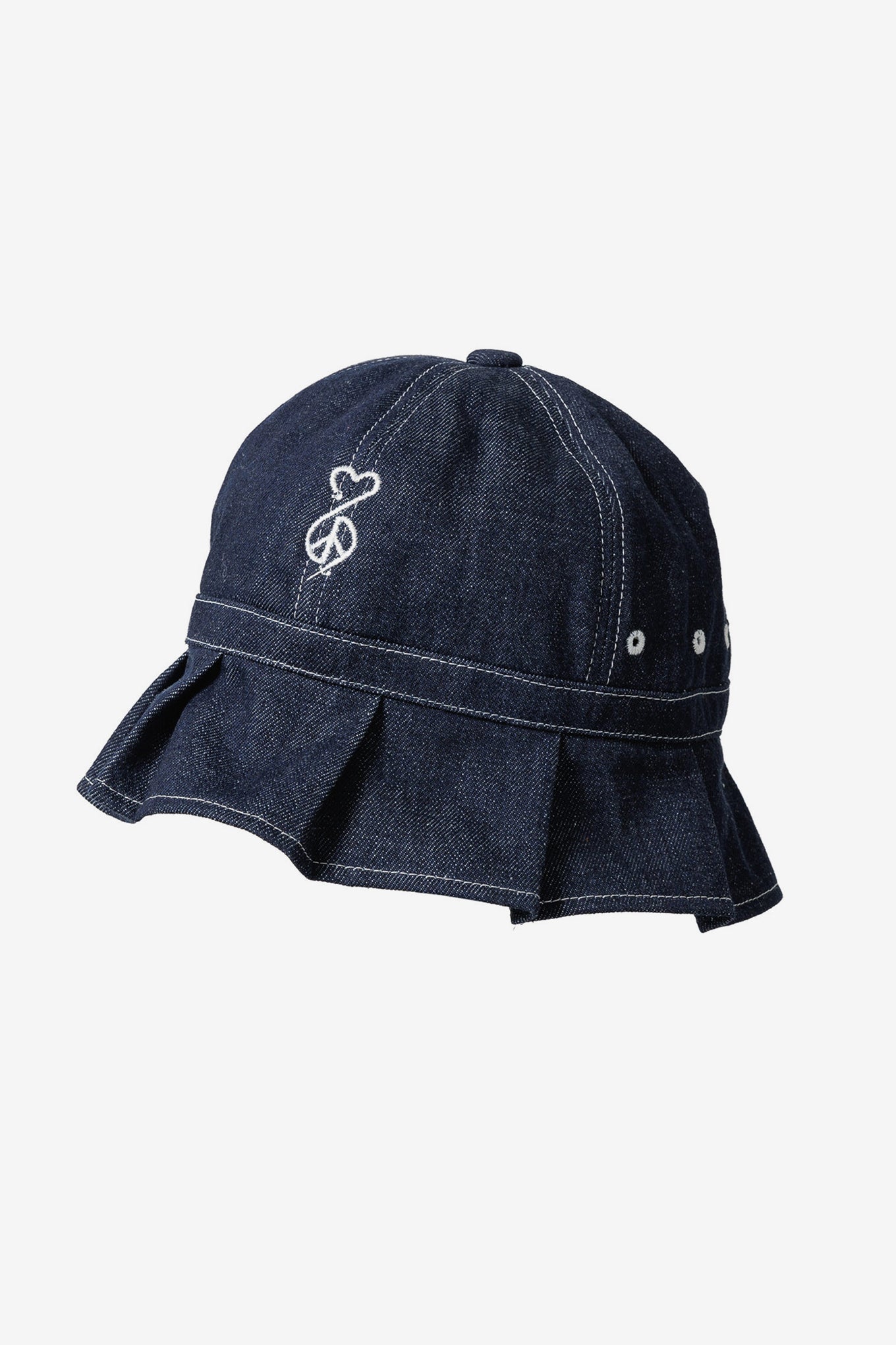 PUNKANDYO BLACK 良い DENIM FLOPPY CAP