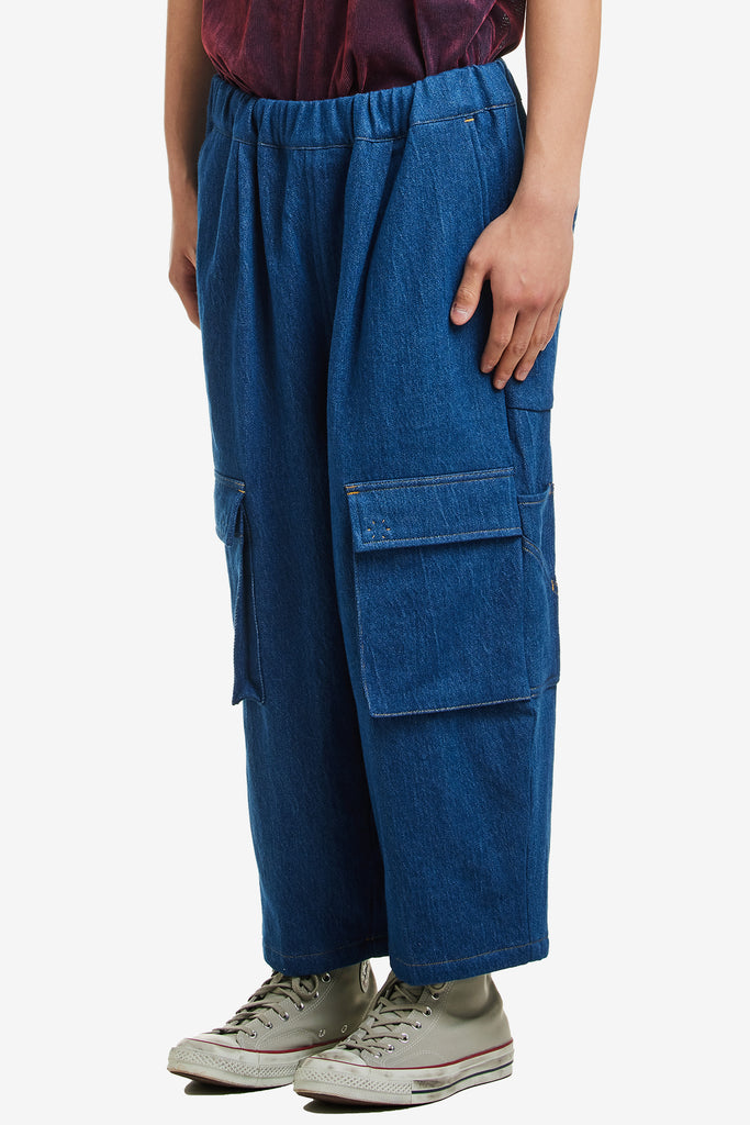 TAPERED DENIM CARGO PANTS - WORKSOUT WORLDWIDE