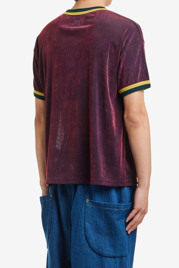 MESH VELOUR H/S T-SHIRT - WORKSOUT WORLDWIDE