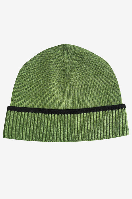 CONTRAST STRIPE WOOL BEANIE