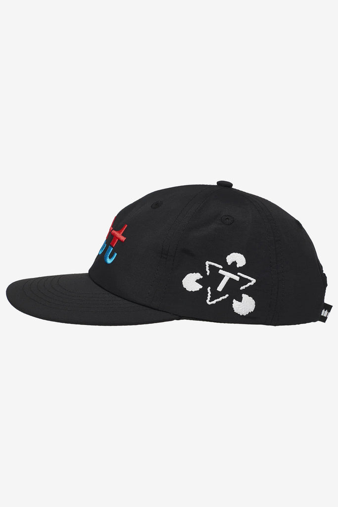 RED AND BLUE SPLIT CAP - WORKSOUT WORLDWIDE