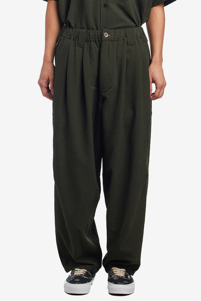 SEERSUCKER BALLOON PANTS - WORKSOUT WORLDWIDE