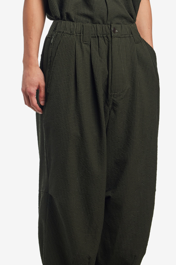 SEERSUCKER BALLOON PANTS - WORKSOUT WORLDWIDE