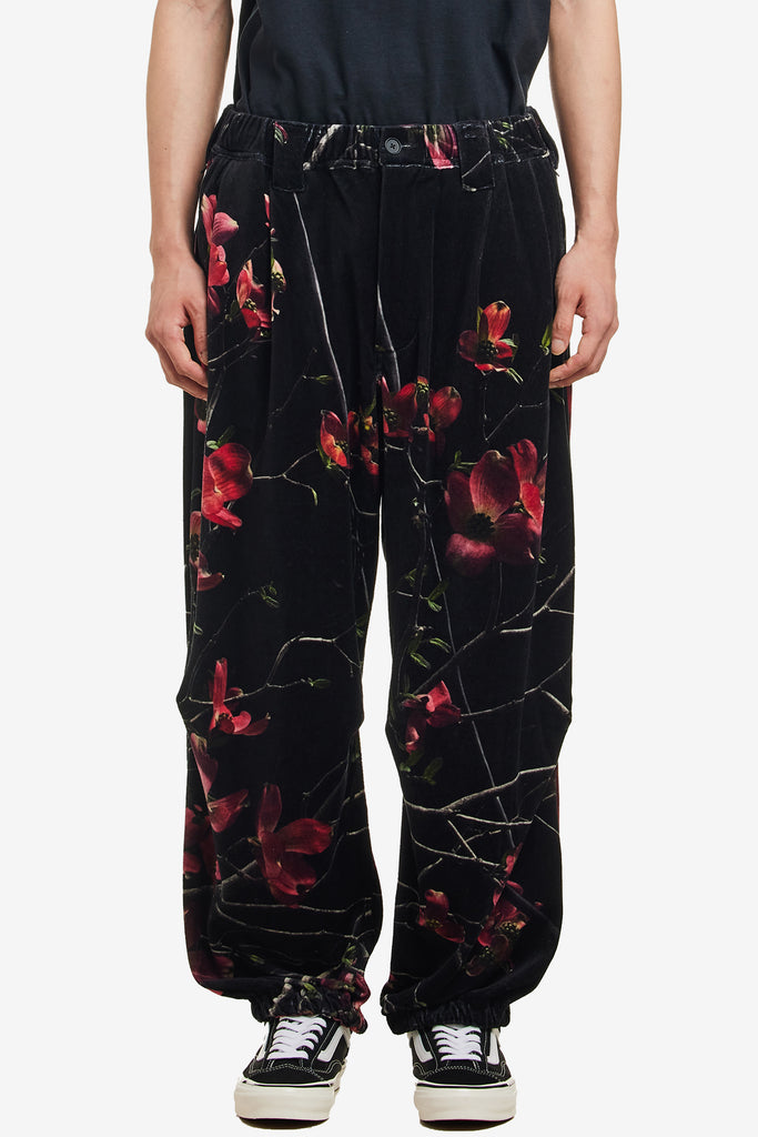 DOGWOOD VELOUR BALLOON PANTS - WORKSOUT WORLDWIDE