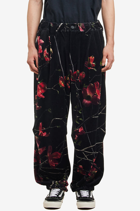 DOGWOOD VELOUR BALLOON PANTS
