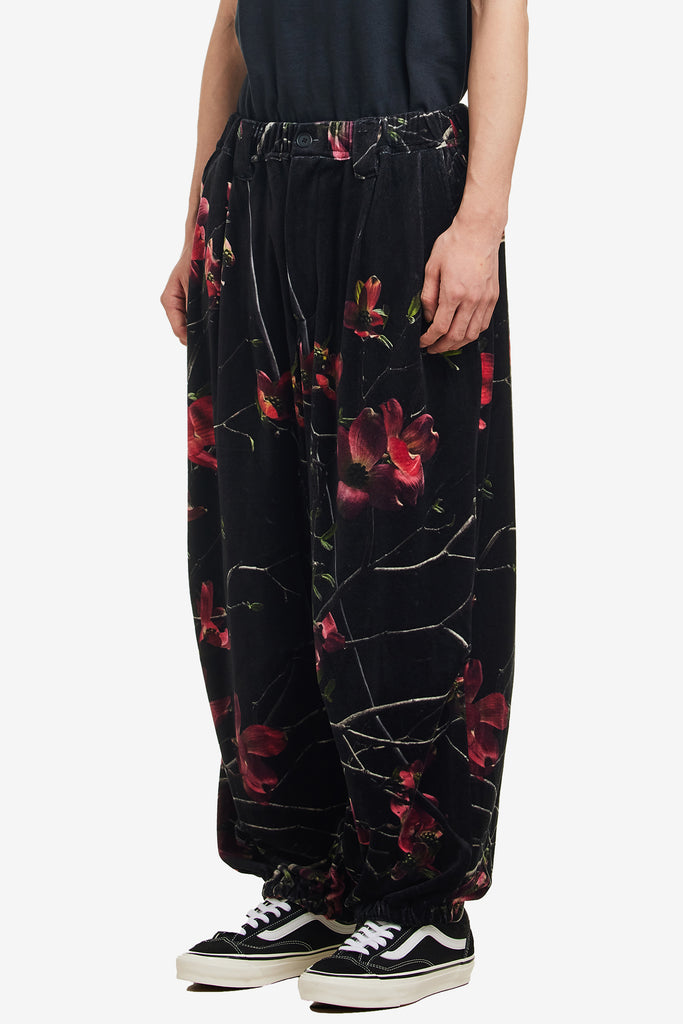 DOGWOOD VELOUR BALLOON PANTS - WORKSOUT WORLDWIDE